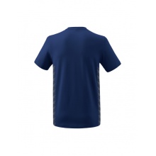 Erima Freizeit-Tshirt Essential Team - weicher Baumwollmix, klassischer Schnitt - navyblau/grau Herren